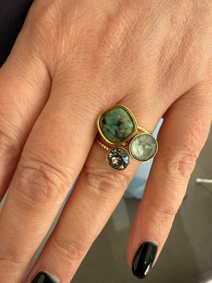 Ring - Triology Swarovski® Sea Mist - Luxedy