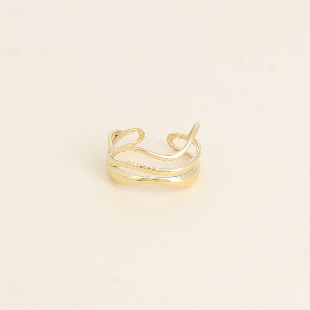 Ring - Wave Gold - Luxedy