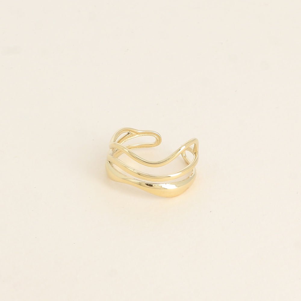 Ring - Wave Gold - Luxedy