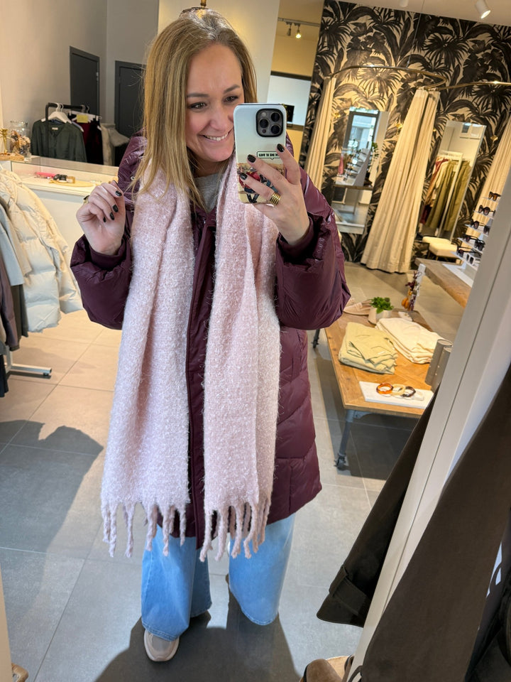 Sjaal Jessy Pink Soft Glitter - Luxedy