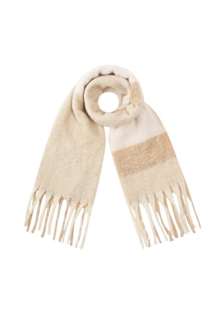 Sjaal Julie Beige Plaid - Luxedy