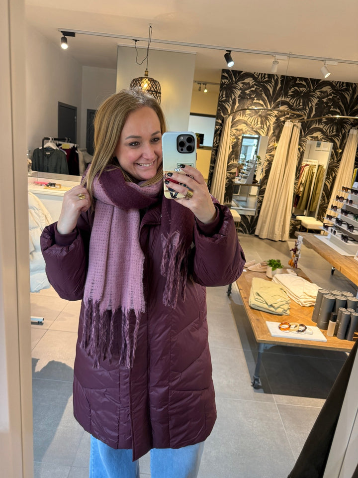 Sjaal Mila Burgundy (duo color) - Luxedy