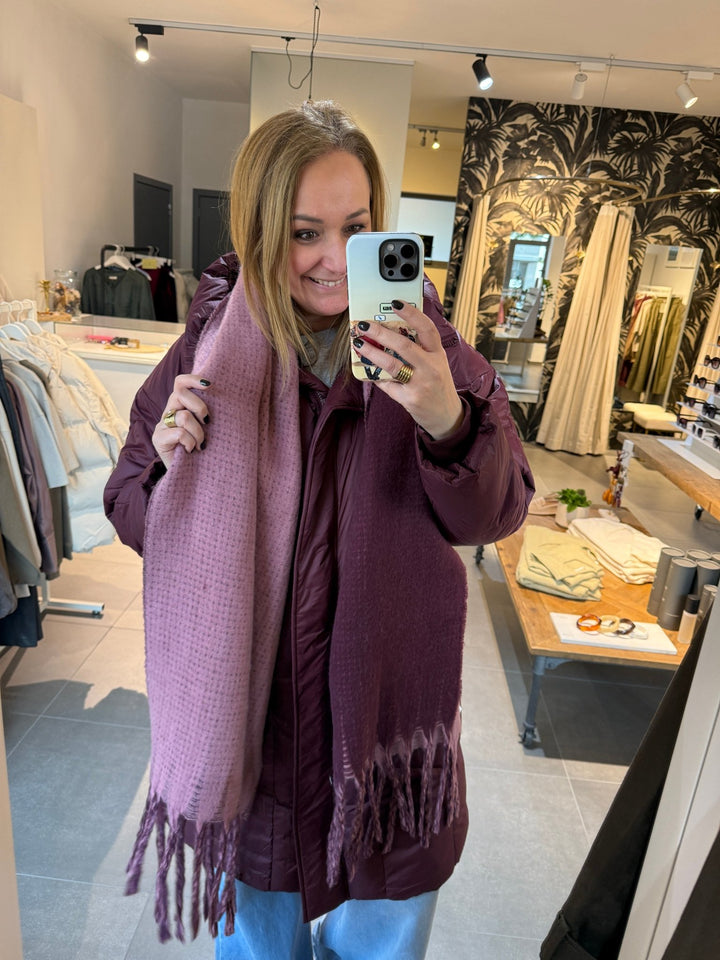 Sjaal Mila Burgundy (duo color) - Luxedy
