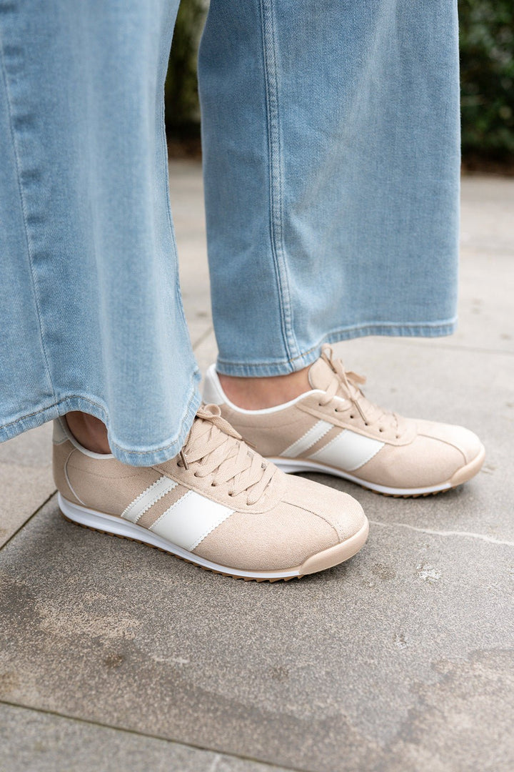Sneakers Camille Beige - Luxedy