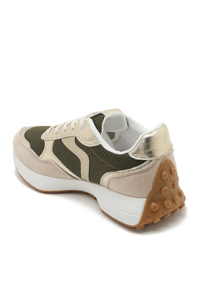 Sneakers Sienna Olive Green - Luxedy