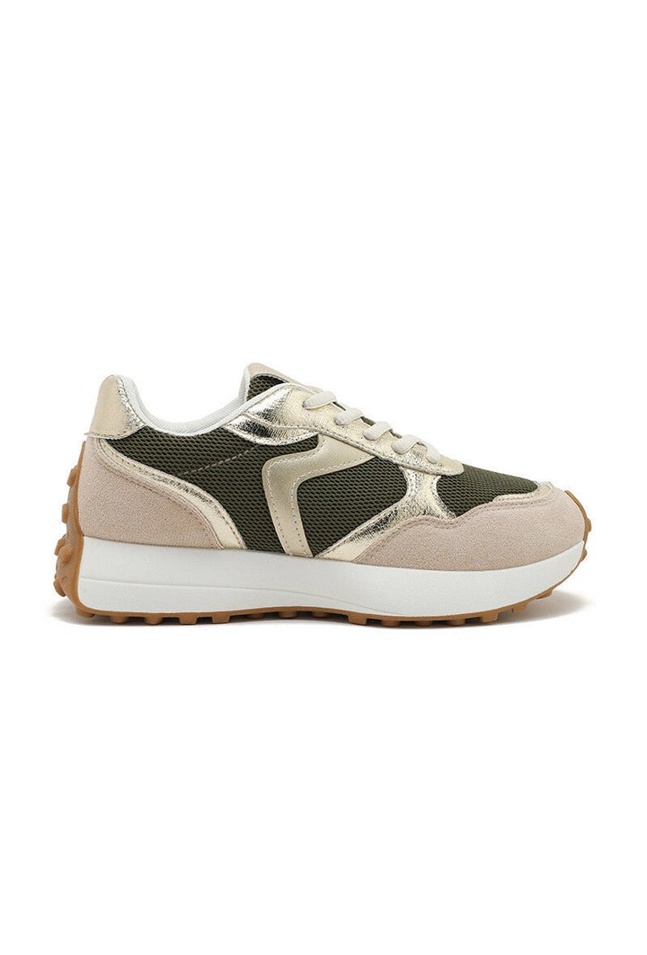 Sneakers Sienna Olive Green - Luxedy