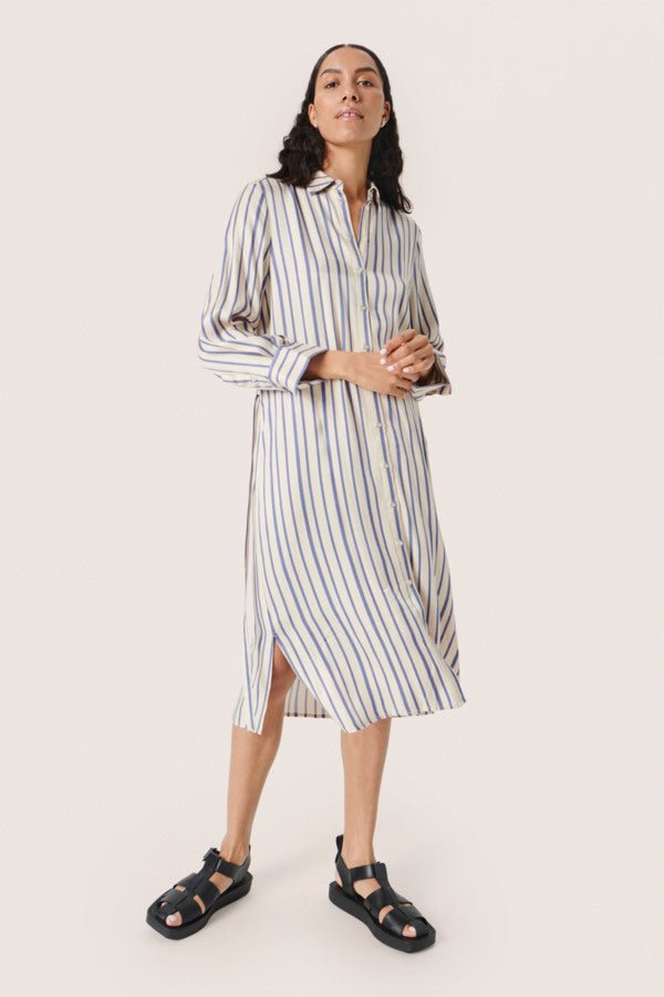 Soaked in Luxury - Jurk Puk Coastal Fjord Stripes - Luxedy