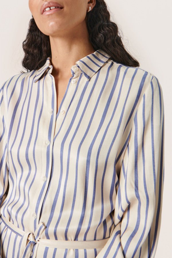 Soaked in Luxury - Jurk Puk Coastal Fjord Stripes - Luxedy
