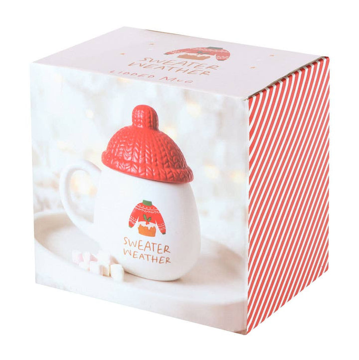 Sweater Weather kerstmok met deksel - Luxedy