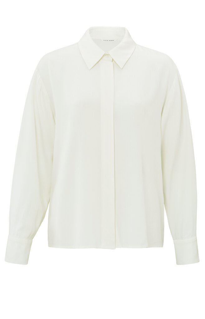 YAYA - Blouse Cropped Off White - Luxedy