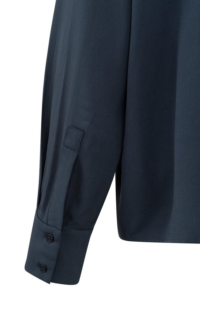YAYA - Blouse Cropped Outer Space Blue - Luxedy