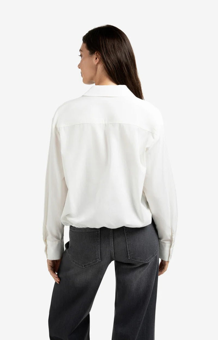 YAYA - Blouse Layered & Knot Offwhite - Luxedy