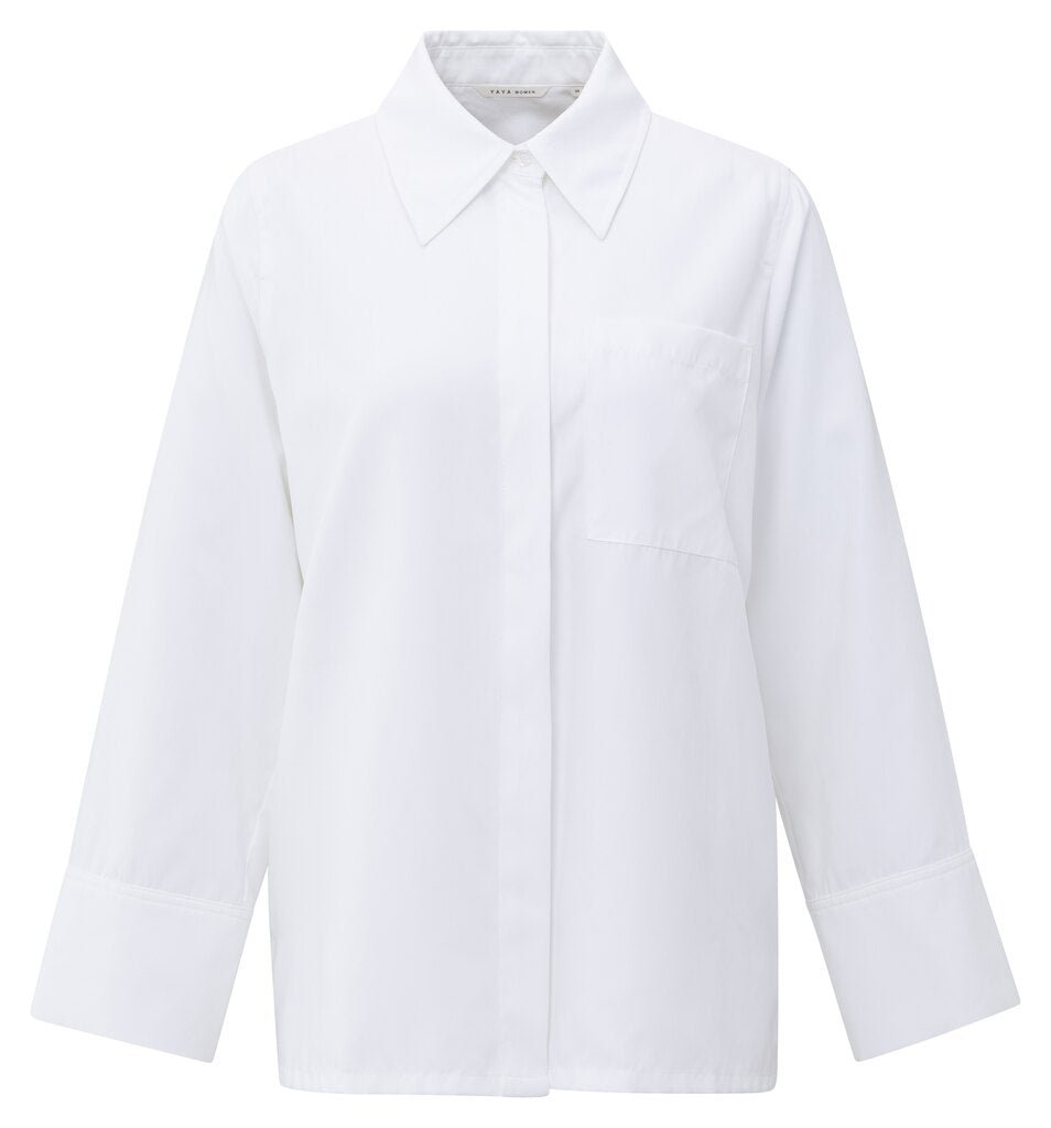 YAYA - Blouse Oversized Pure White - Luxedy