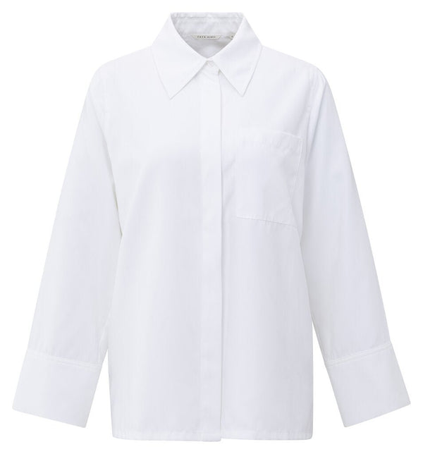 YAYA - Blouse Oversized Pure White - Luxedy