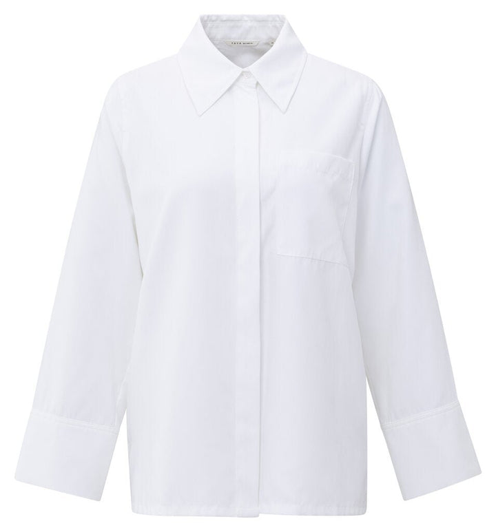 YAYA - Blouse Oversized Pure White - Luxedy