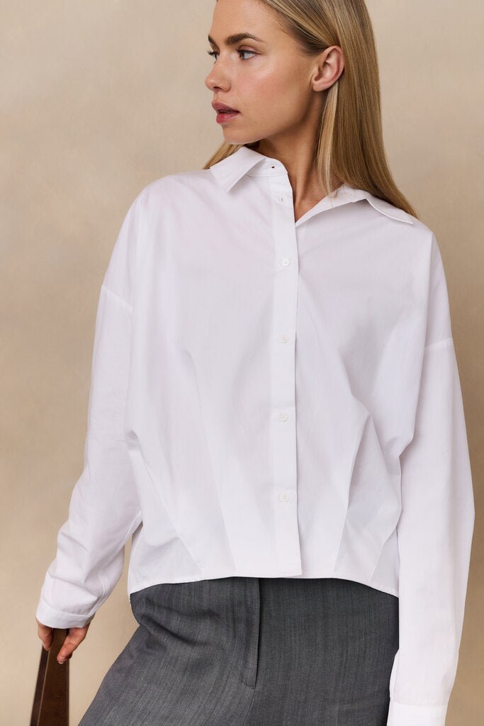 YAYA - Blouse Poplin Pure White - Luxedy