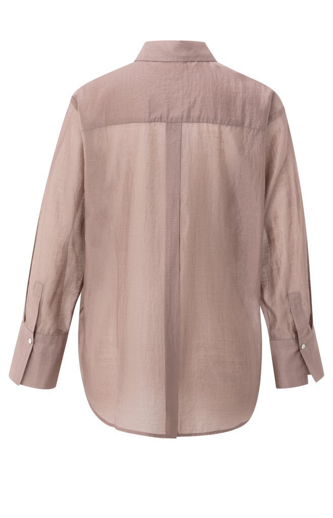 YAYA - Blouse Sheer Blush Pink - Luxedy