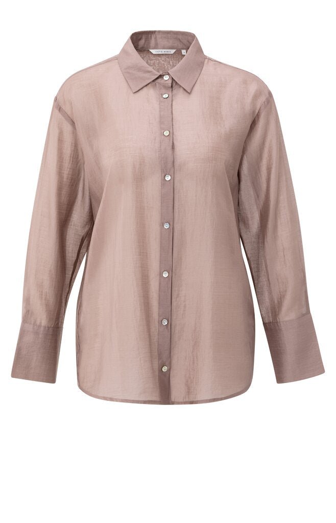 YAYA - Blouse Sheer Blush Pink - Luxedy