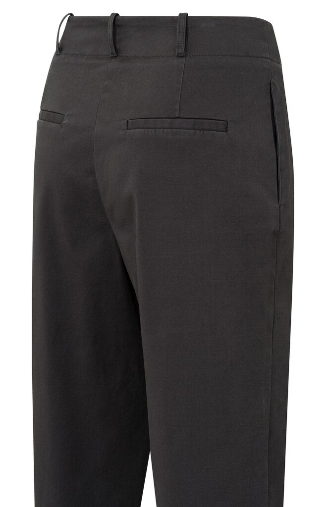 YAYA - Broek Cotton Woven High Waist Phantom - Luxedy