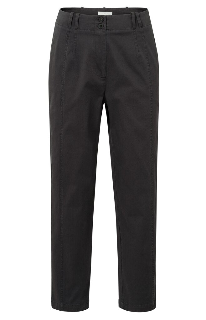 YAYA - Broek Cotton Woven High Waist Phantom - Luxedy
