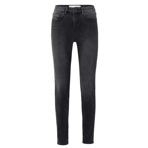 YAYA - Broek High Waist Skinny Jeans Grey - Luxedy