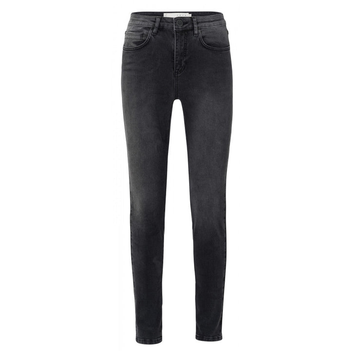YAYA - Broek High Waist Skinny Jeans Grey - Luxedy