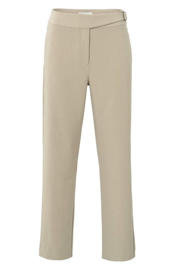 YAYA - Broek High Waist Straight Leg Pental Safari - Luxedy