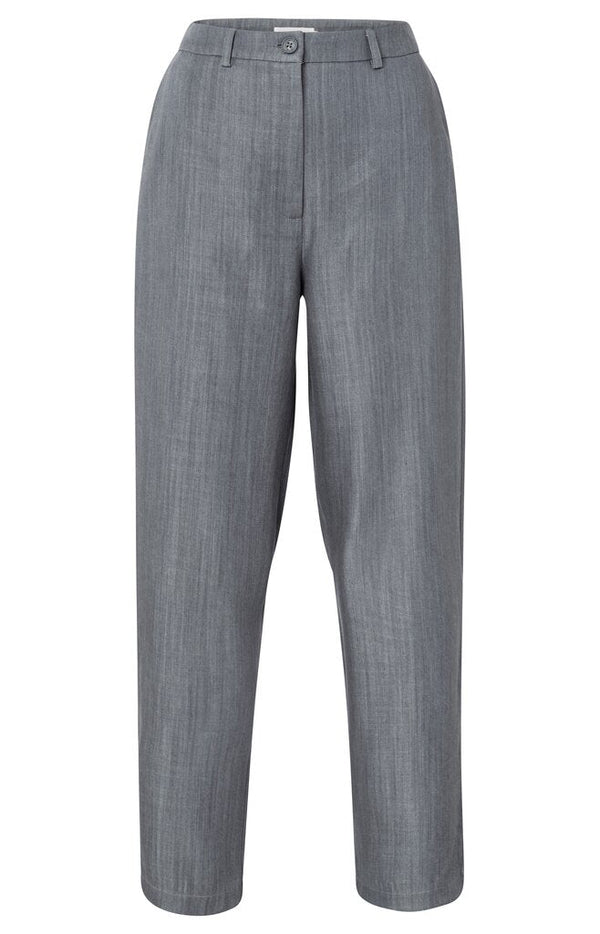 YAYA - Broek High Waist Washed Grey - Luxedy