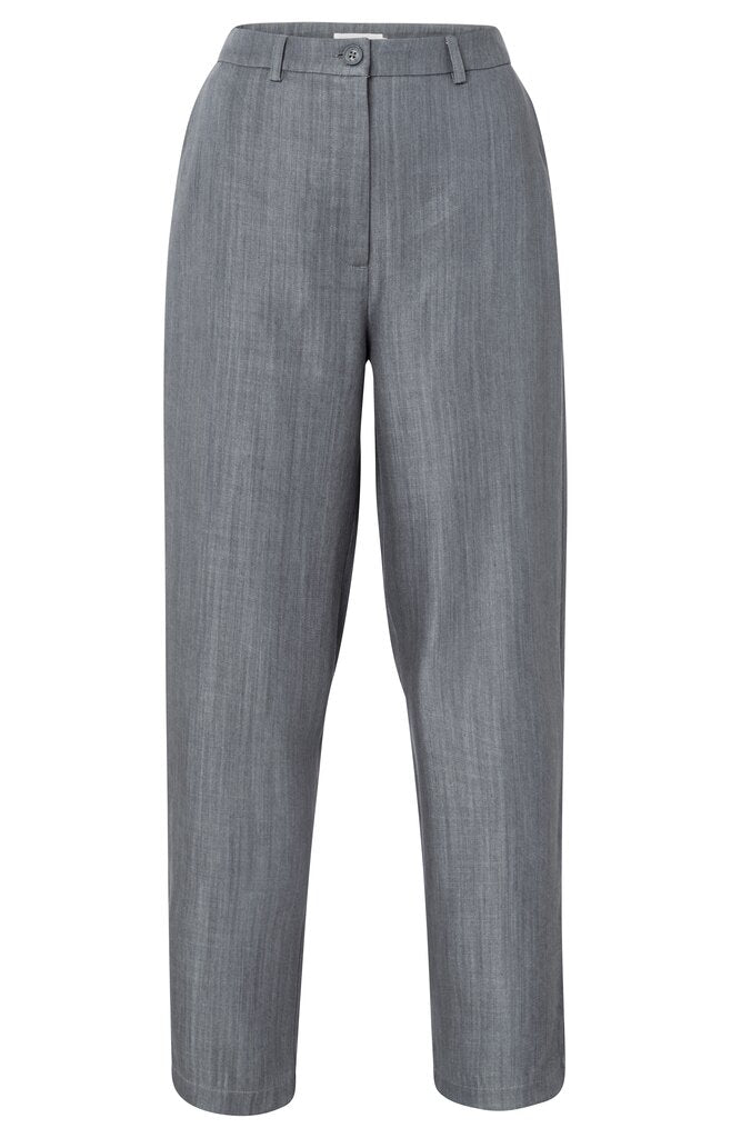 YAYA - Broek High Waist Washed Grey - Luxedy
