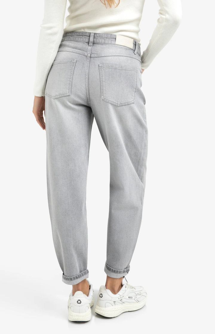 YAYA - Broek Jeans Loose Barrel Fit Light Grey Denim - Luxedy