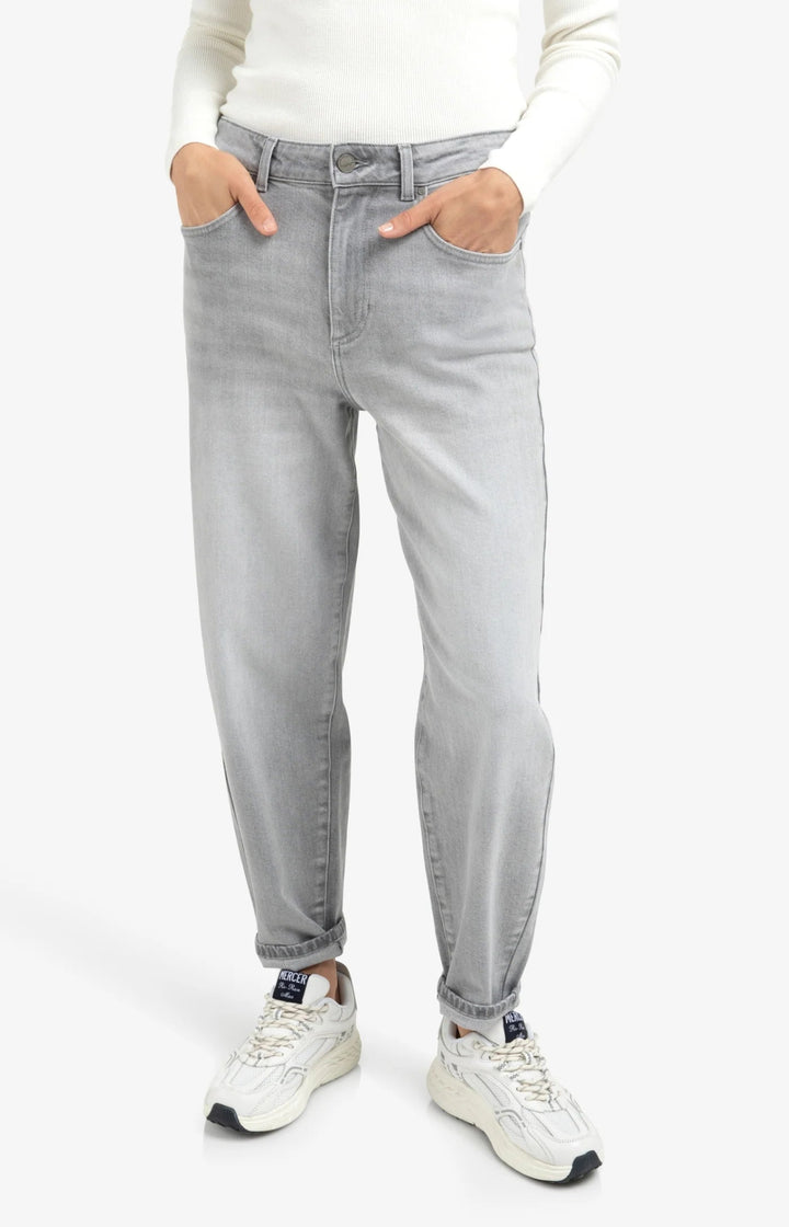 YAYA - Broek Jeans Loose Barrel Fit Light Grey Denim - Luxedy