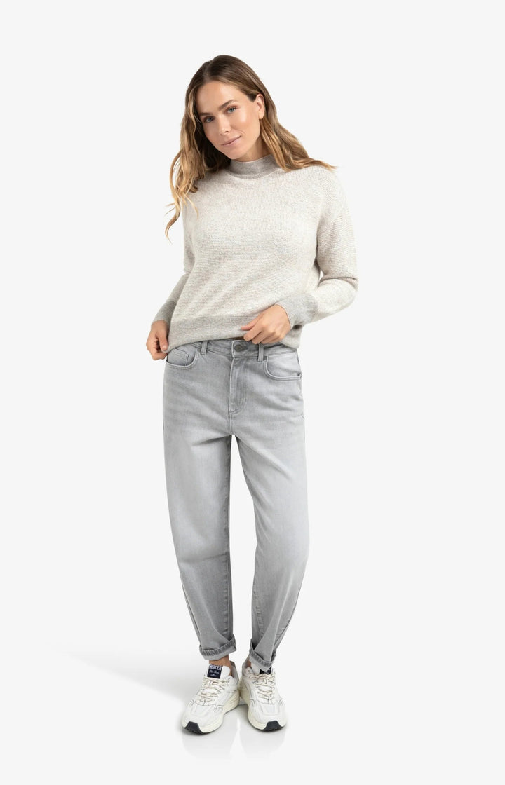 YAYA - Broek Jeans Loose Barrel Fit Light Grey Denim - Luxedy