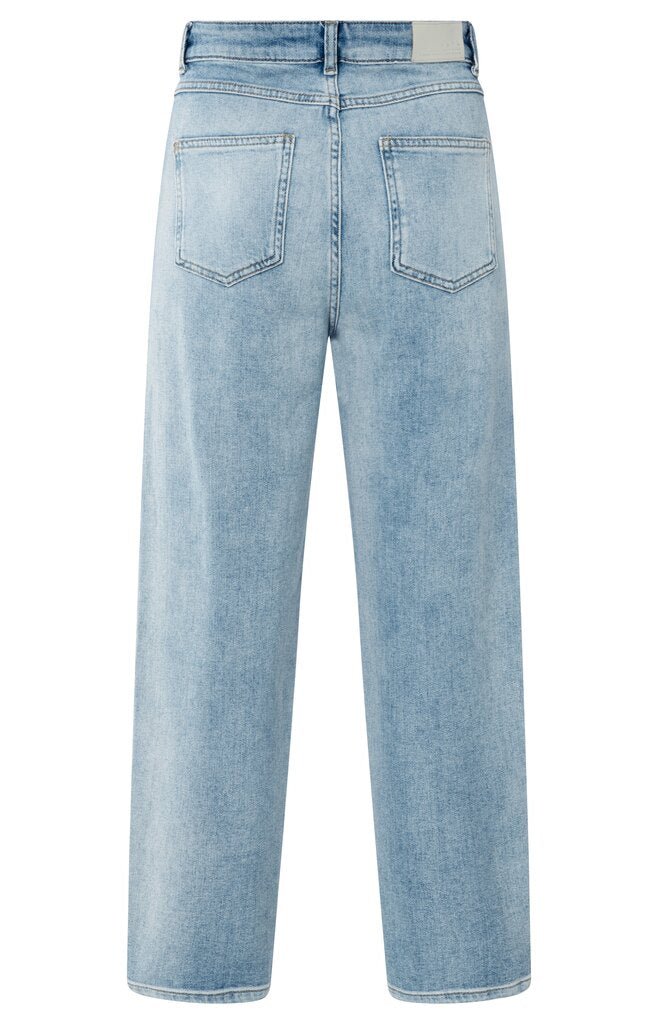 YAYA - Broek Loose Fit High Waist Light Blue Denim - Luxedy