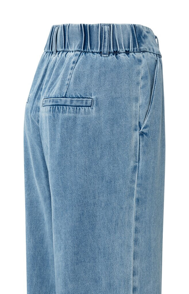 YAYA - Broek Roll - up Blue Denim (lengte 32) - Luxedy