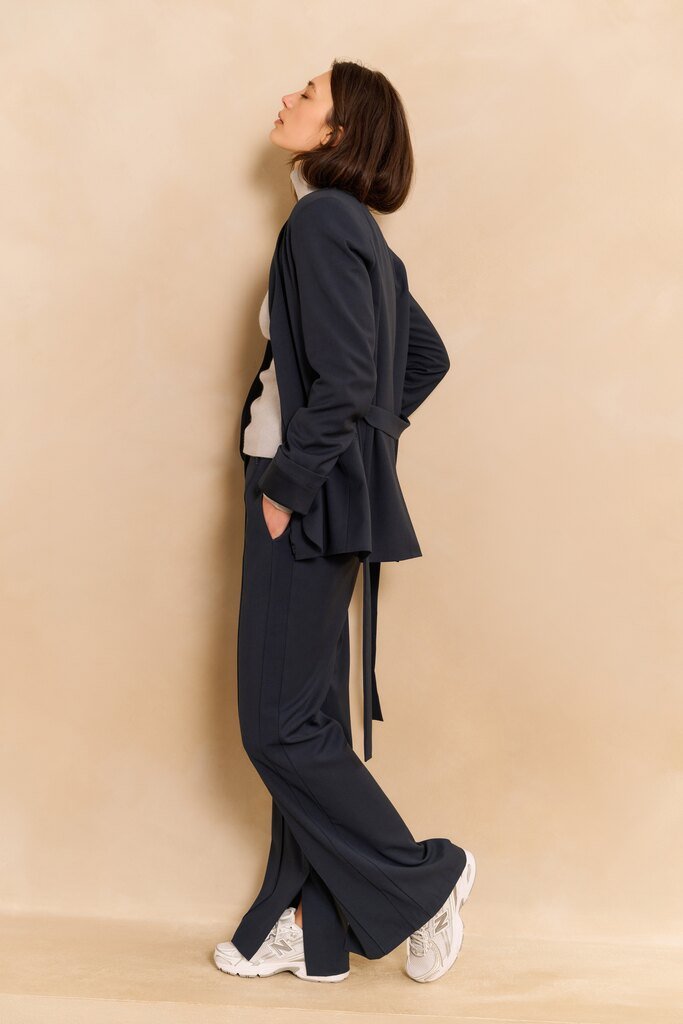 YAYA - Broek Wide Leg Collegiate Blue - Luxedy