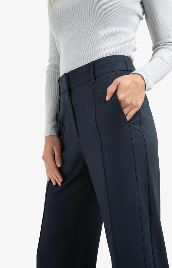 YAYA - Broek Wide Leg Collegiate Blue - Luxedy