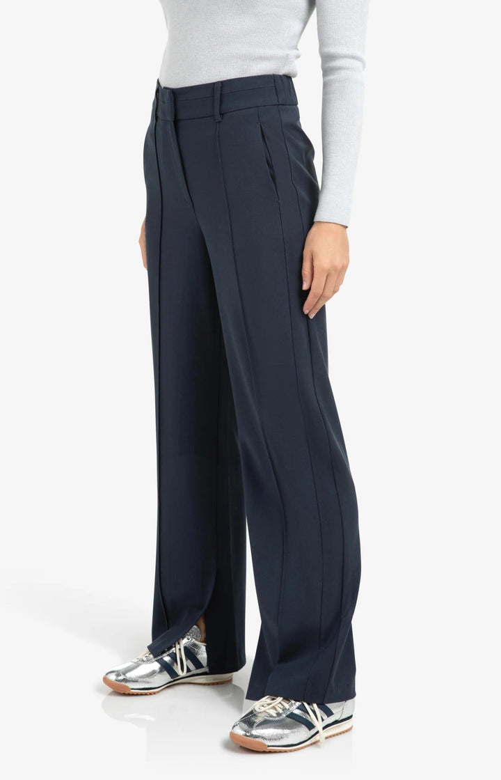 YAYA - Broek Wide Leg Collegiate Blue - Luxedy