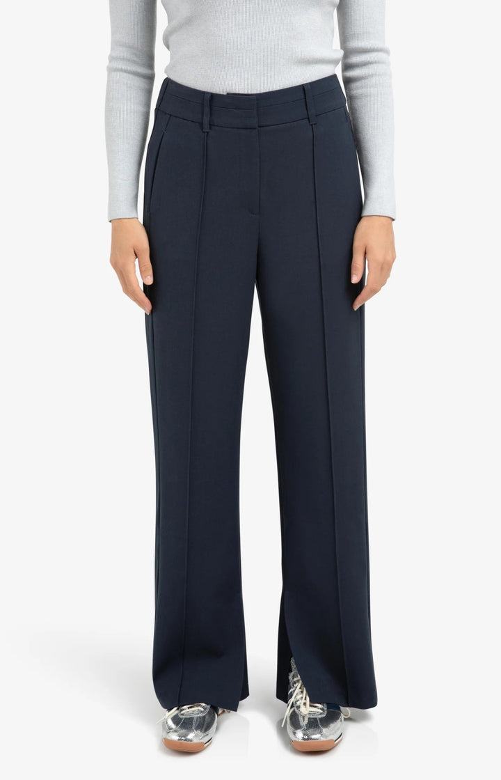 YAYA - Broek Wide Leg Collegiate Blue - Luxedy