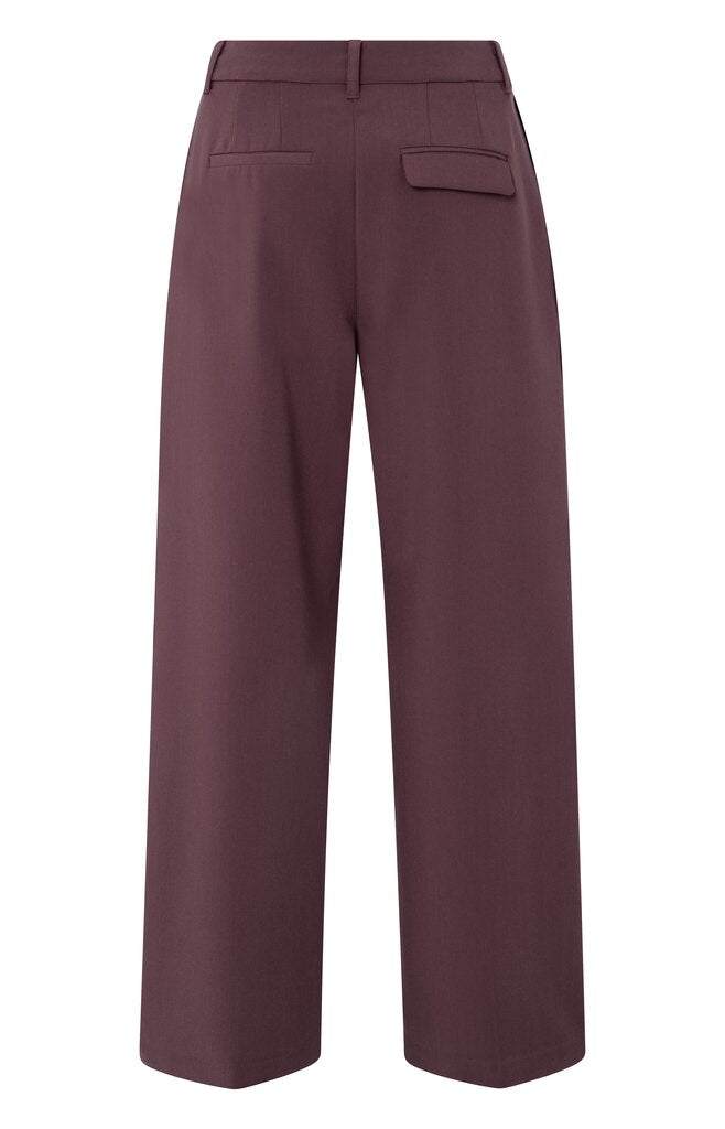 YAYA - Broek Wide Leg Fudge Purple - Luxedy
