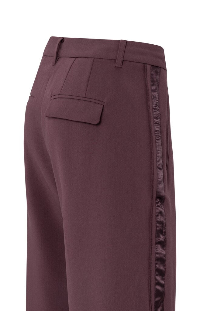 YAYA - Broek Wide Leg Fudge Purple - Luxedy