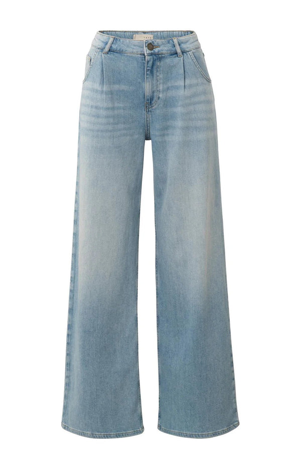 YAYA - Broek Wide Leg Light Blue Denim (Lengte 30) - Luxedy