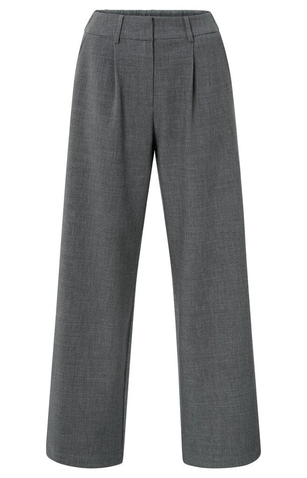 YAYA - Broek Wide Leg Oyster Black Duo Tone - Luxedy