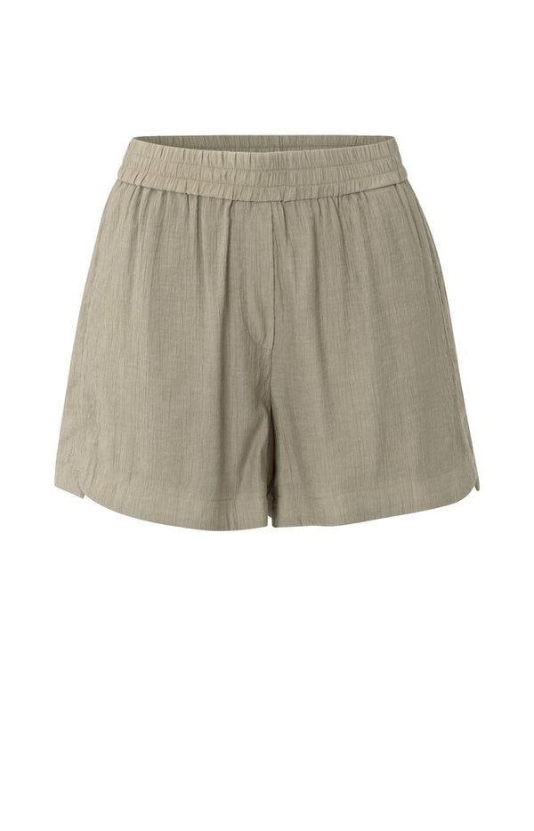 YAYA - Broek Woven Structured Short Seneca Rock Beige - Luxedy