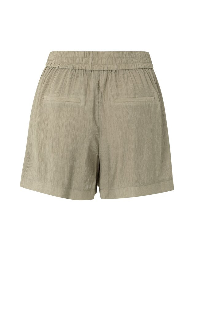YAYA - Broek Woven Structured Short Seneca Rock Beige - Luxedy