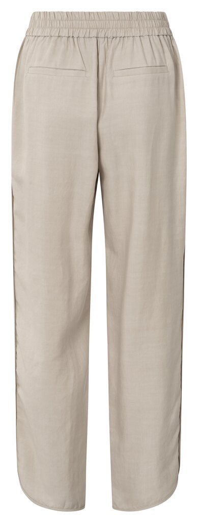 YAYA - Broek Woven Structured Silver Lining Beige - Luxedy