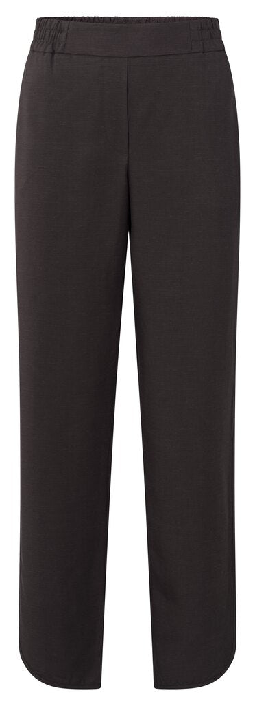YAYA - Broek Woven Trousers Elastic Waist Licorice Black - Luxedy