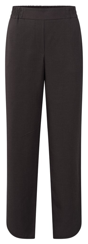 YAYA - Broek Woven Trousers Elastic Waist Licorice Black - Luxedy