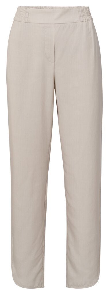 YAYA - Broek Woven Trousers Elastic Waist Moonstruck Grey - Luxedy