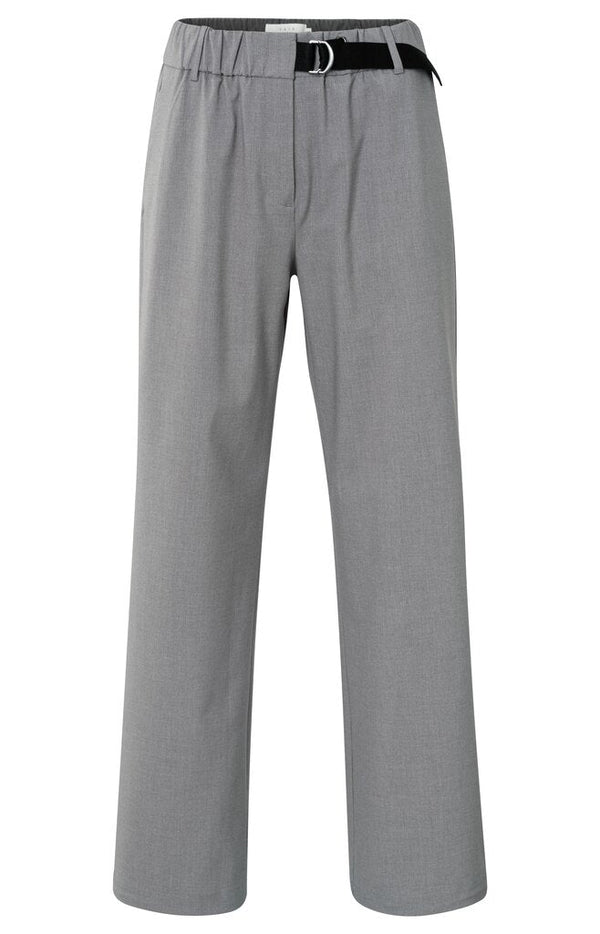 YAYA - Broek Woven Wide Leg Vintage Grey Melange - Luxedy