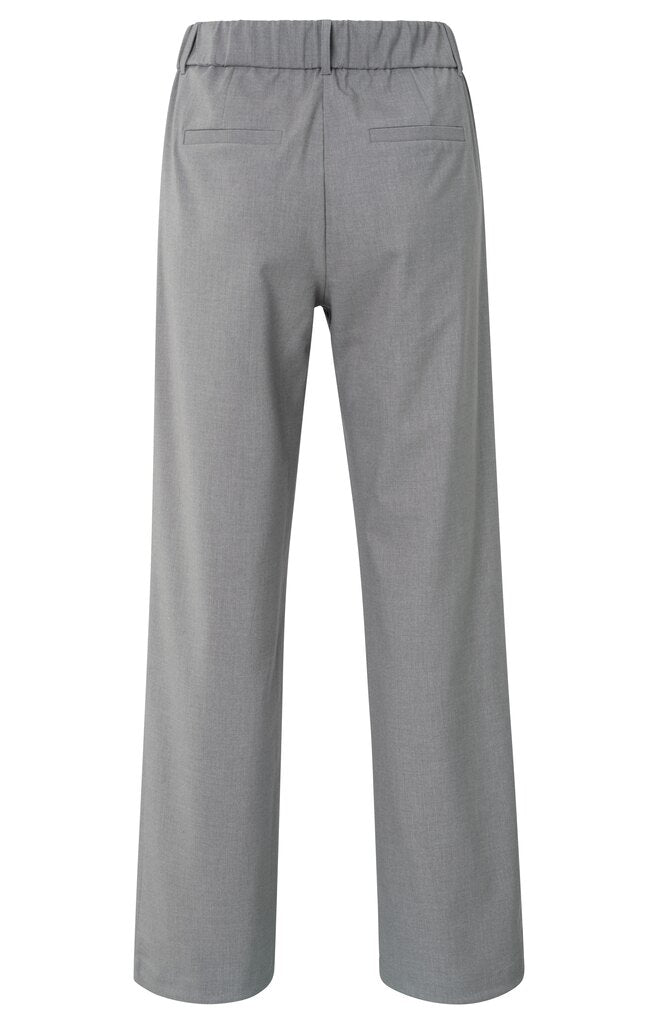 YAYA - Broek Woven Wide Leg Vintage Grey Melange - Luxedy